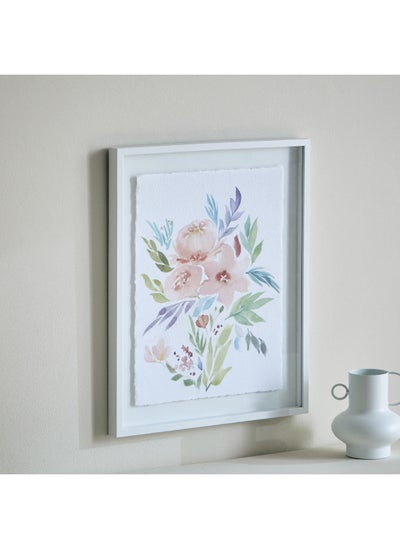 اشتري Renata Floral Frame Picture 40 x 50 x 2.7 cm في الامارات