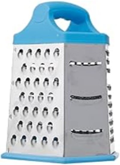 Buy Stainless Steel Cheese And Vegetable Slicer 6 Sides Grater - Silver Blue in Egypt