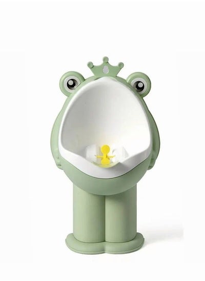 اشتري Frog Pee Training Standing Potty Training Urinal for Boys Toilet with Funny Aiming Target Boy's standing Urinal Baby Potties Training في السعودية