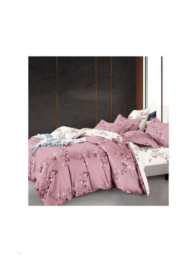 اشتري Petals and Floral Designs Single-Size Duvet Cover Set, Multicolour -160x210cm, Fitted sheets size (120x200)+30cm Cotton+Polyester في الامارات