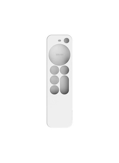 Buy Case Compatible with Apple TV 4K Siri Remote 2021 Silicone Cover,Apple 4K Siri Remote 2nd Gen Cover (White) in UAE