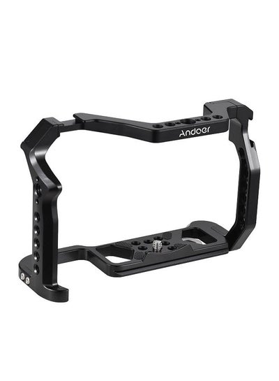 Buy Andoer Camera Cage Aluminum Alloy Camera Video Cage with Dual Cold Shoe Mount Numerous 1/4 Inch & 3/8 Inch Threads Replacement for Canon R5/R6/R6 II in UAE