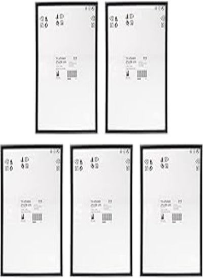 Buy Ikea YLLEVAD Black A4 21 x 30 cm Basic Lightweight Photo Frames, Plastic & Paperboard - Set of 5 in Egypt