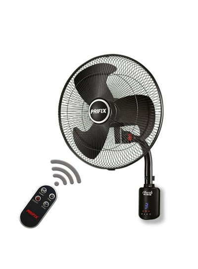 Buy Electric Wall Fan Shark with remote 18 Inch WFS-181 Black in Egypt