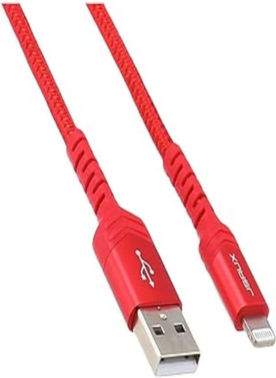 Buy Jsaux MFi USB-AtoLIGHTNING Cable1.8m red in Egypt