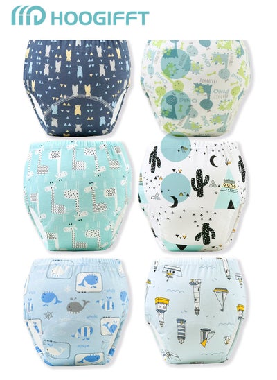 Buy 6-Pieces Baby Potty Training Pants, Breathable Potty Training Underwear, Toddler Training Underwear for Boy and Girls, Size L in Saudi Arabia