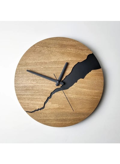 Buy Modern Wall Clock with Numbers Silent Unique Wood Minimalist Wall Clock Blank in Egypt