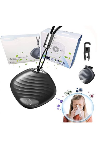 Buy Mini Air Purifier, Car Purifier, Wearable Air Purifier Necklace, Portable Car Air Filter, Odor Elimination Tool, Removing Flower Powder and Dust, Air Filter for Traveling Car Sleep Running Walk in UAE