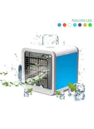 Buy Portable usb air conditioner blue/white/silver in Saudi Arabia