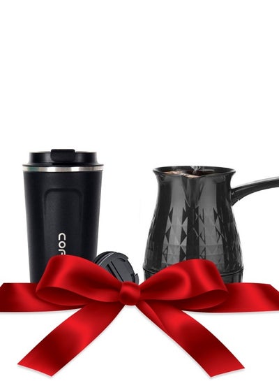 Buy Electric Coffee Maker+Coffee Tumbler Double Walled Insulated Stainless Vacuum in Egypt