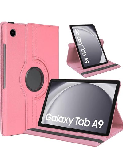 Buy Case for Samsung Galaxy Tab A9 Case 8.7 inch 2023 (SM-X110/X115/X117) 360° Rotating Book Cover Protective Case with Auto Wake/Sleep for Galaxy Tab A9 (Pink) in Saudi Arabia