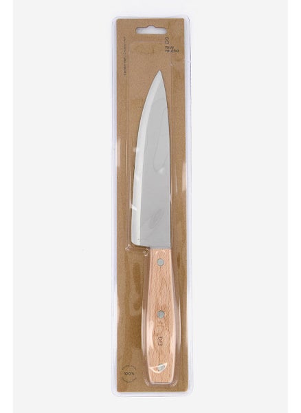 اشتري Wooden Stainless Steel Knife 20.5 H 4 W cm, Stainless في الامارات