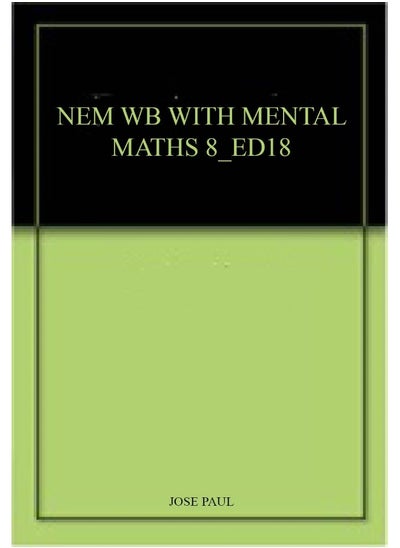 Buy New Enjoying Mathematics Workbook with Mental Maths 8 in UAE