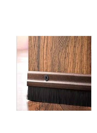 Buy KNP 1M Door Seal Bottom Brush with 4 Pcs Screws in brown is an excellent choice for sealing gaps under doors providing an effective barrier against drafts dust noise and insects. in UAE