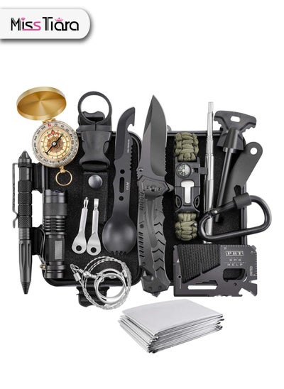 Buy 14-In-1 Multifunctional Camping Survival Kit in UAE