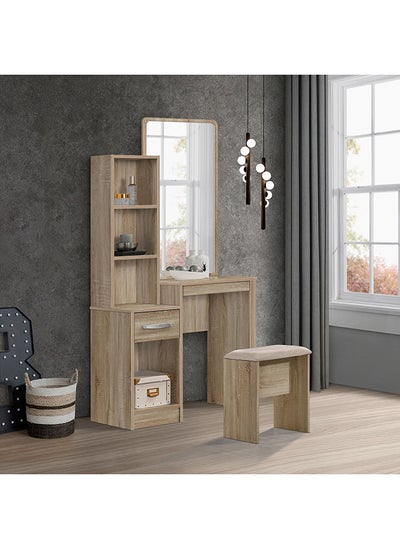 Buy Kulltorp Plus Dresser with Mirror and Stool 39.5 x 163 x 79.5 cm in UAE