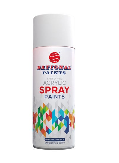 Buy Fast Drying Acrylic Spray Paint - MATT WHITE 801 in UAE