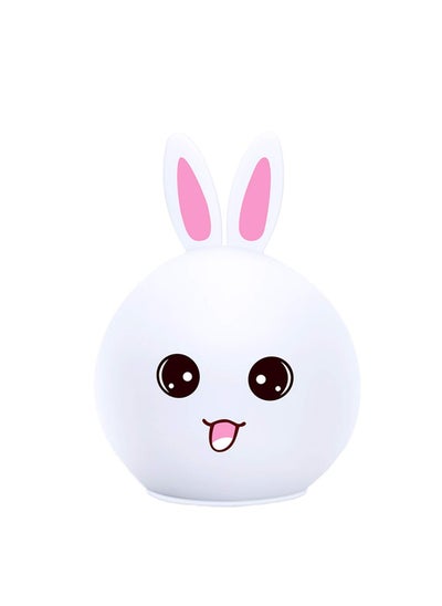 اشتري Bunny Night Lights, Cute Soft Silicone bunny lamp, Toddler Night Light, Nursery Lamp,Luminous Cute Animal Touch Sensor Control Lamp في الامارات