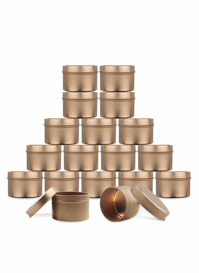 Buy Candle Tins Metal Tins, 12 Pcs 4 oz Metal Tins Candle Jars Candle Containers Candle Tins Empty Candle Jars for Making Candles, Arts & Crafts, Dry Storage, Party Favors and More (Rose Gold) in UAE