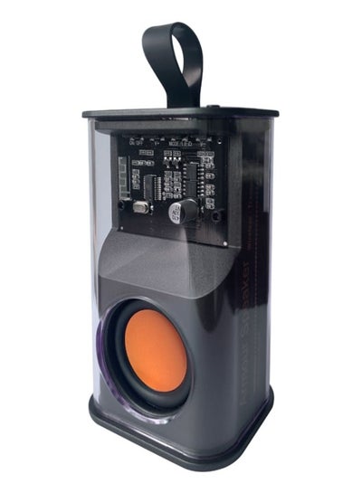 Buy Mini Speaker Portable Transparent Mecha Wind Bluetooth Speakers LED Light Wireless Stereo 360 Degree HD Sound Outdoor Subwoofer in Egypt
