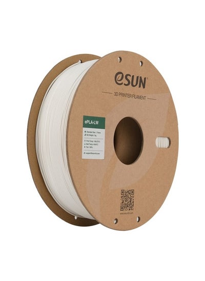 Buy eSUN PLA-LW PLA 3D Printer Filament, 1.75mm 1KG Spool Lightweight Strong Paint Adhesion Foaming PLA Filament for 3D Printers 3D Printed Airplane, Natural in UAE