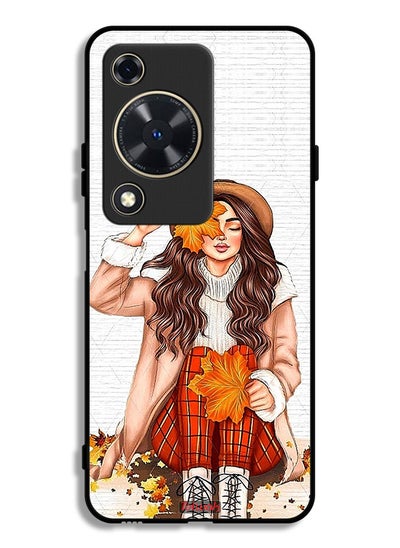 Buy Huawei nova Y72 Protective Case Cover Holding Autumn Leaves Art in Saudi Arabia