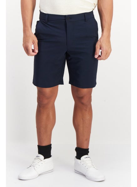 اشتري Men Plain Basic Shorts, Navy في الامارات