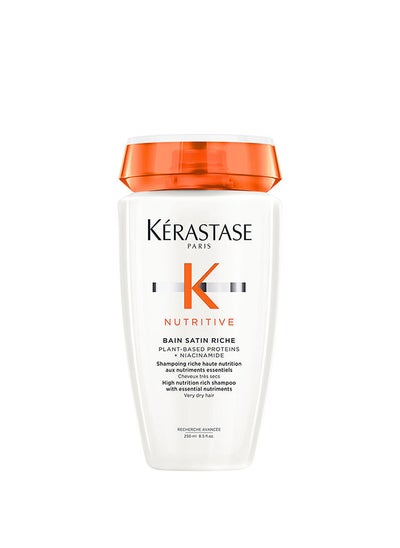 Buy Nutritive Bain Satin Hydrating Shampoo For Dry Hair 250Ml in UAE