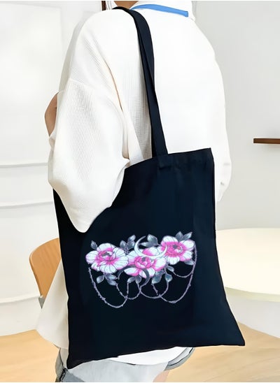 Buy shopping women canvas zipper tote bag in Egypt