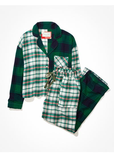 Buy AE Flannel Shirt + Pants PJ Set in UAE