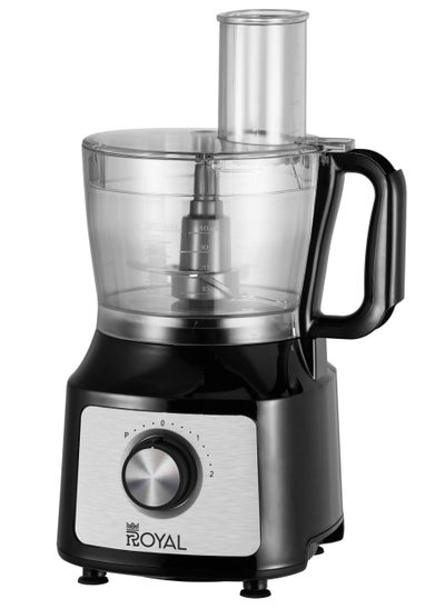 اشتري Royal Food Processor RA-FP2120 | Capacity: 1.2L Bowl, 1.5L Plastic Jar | 220-240V 50-60Hz 500W With BS Plug | Powerful Motor with Thermostat for Overheat Protection | With Citrus Juicer Function في السعودية