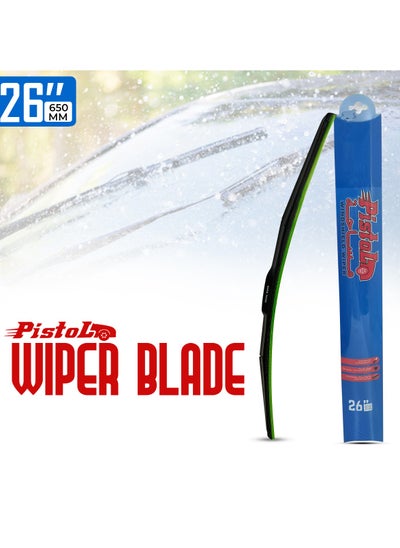 Buy Car Windshield Wiper 26", Corrosion Resistant Wiper Blade With Dual Steel Tension in Saudi Arabia