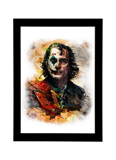 Buy Joker Art Poster Frame 21x30 cm black in Egypt