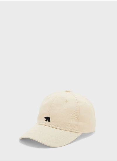 Buy Bear Motif Curve Peak Cap in UAE