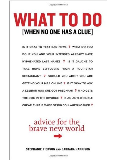 اشتري What to Do When No One Has a Clue: Advice for the Brave New World في الامارات