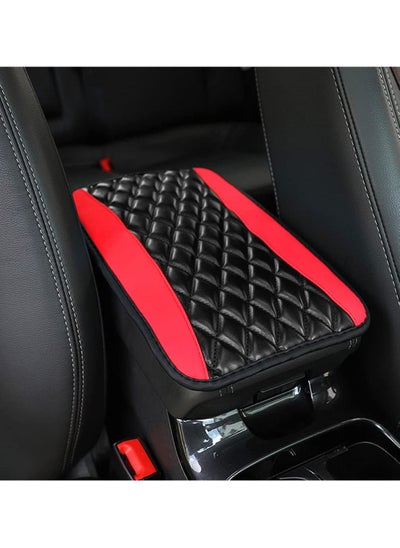 Buy Car Center Console Cushion Pad Universal Leather Waterproof Auto Armrest Seat Box Cover Protector Pads Interior Car Decor Accessories Fit for Most Cars Vehicles SUVs in Saudi Arabia