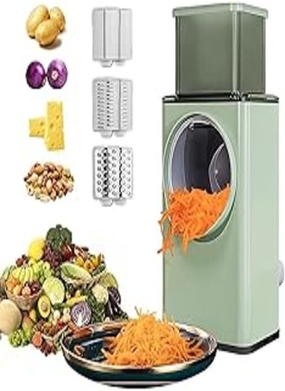 Buy H-A Mart - Rotary Cheese Grater, X Home Rotary Cheese Grater,Handheld Vegetables Slicer Cheese Shredder 3 in 1 in Egypt