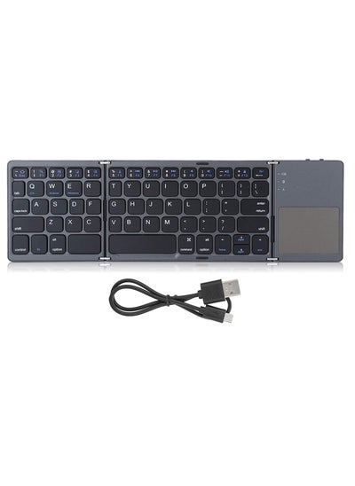 Buy Portable USB Charging Wireless Foldable Keyboard, 560 Hours Standby Time Foldable Keyboard, Lightweight for Travel in UAE