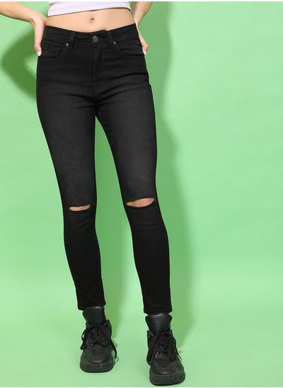 اشتري Slash Knee Skinny Fit Jeans في السعودية