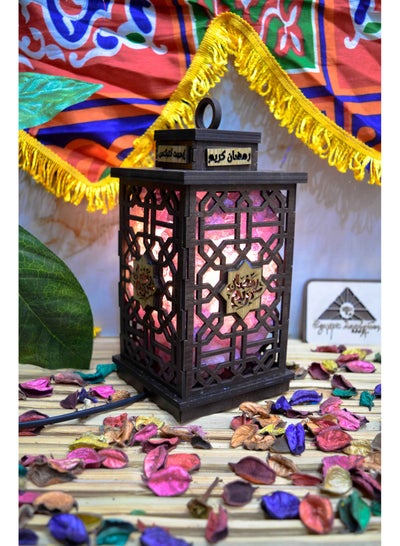 اشتري فانوس رمضان بشكلة الجديد اول فانوس ملح صخري فى مصر انتاج ايجيبت انتيكس لون بنفسجي في مصر