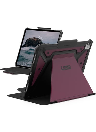 Buy UAG Metropolis SE for iPad Pro 13 inch Case Cover (2024) M4 with Pencil Holder and Adjustable Multi-Angle Viewing Stand - Bordeaux in UAE