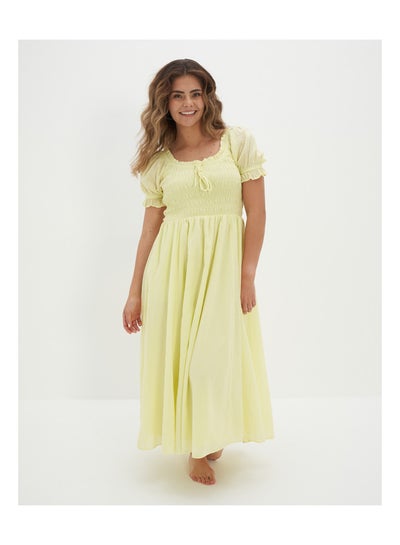 اشتري AE Smocked Waist Midi Dress في مصر