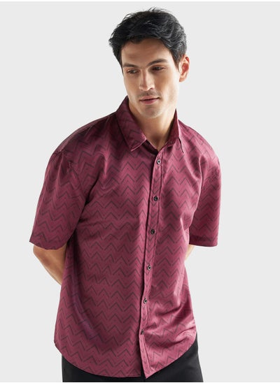 Buy Printed  Regular Fit Shirt in Saudi Arabia