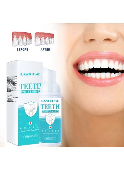 اشتري Teeth Whitening Mousse-Stain Remover, Teeth Whitening Booster (50ml) في الامارات