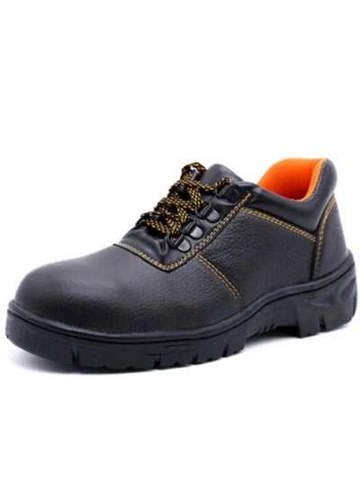 Buy PVC Labor Safety Shoes - Microfiber Leather, Breathable Mesh, Waterproof, Anti-Skid, Steel Toe, Black and Brown in Saudi Arabia