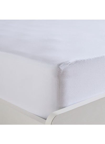 Buy Essential Cotton Super King Fitted Sheet 200 X 200 X 36 Cm in Saudi Arabia