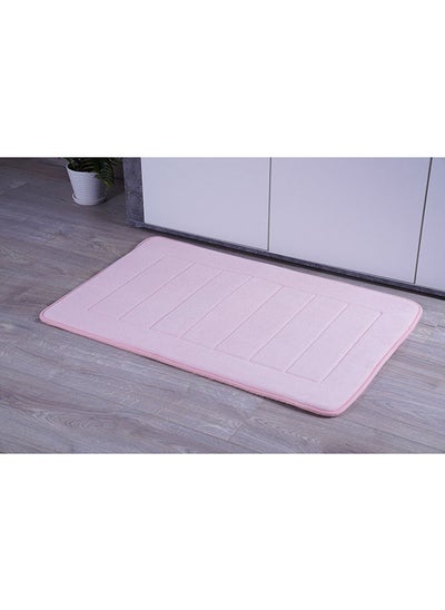 اشتري Luxe Velvet Memory Foam Bathmat 60x90cm-rose في الامارات