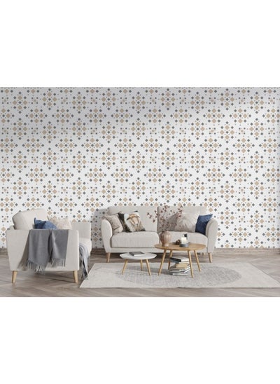 Buy Wall Texture Seamless Pattern For Fabric Wallpaper Covers An Area ​​Up To 4.2Mx3M With Adhesive And Smoothing Tool in Egypt