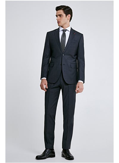 Buy Ds Damat Dark Grey Classic Suit -41% Wool in UAE