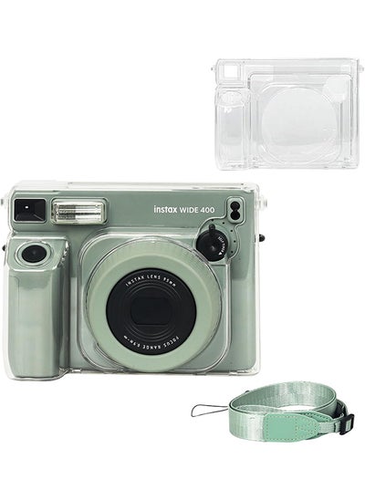 Buy Clear Case for Fujifilm Wide 400 Instant Camera - Hard PVC Protective Carrying Protective Camera Bag with Adjustable Shoulder Strap- Clear in UAE